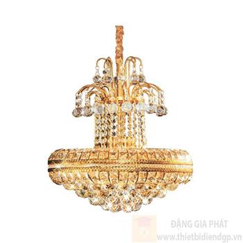 Đèn chùm pha lê cao cấp Ø550*H500+400, E14*10 lamp, 85 crystals NC 017